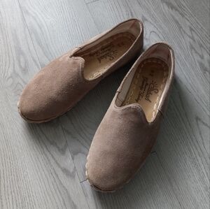 Sabah Men's Suede Leather Slip On Loafer In Tan 44